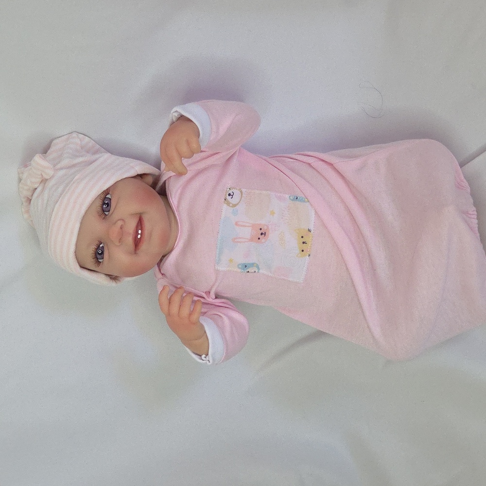 Reborn Baby Doll Babeside Coos & Cries! Vinyl Limbs Cloth Body